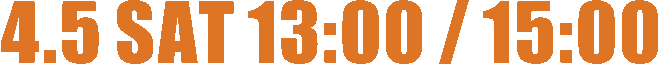 4.5 SAT 13:00/15:00